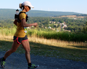 Kevin Spradlin | PhDispatch.com Shortly after crossing Paddy Baker Road, many runners couldn't help but look to their left for a scenic view of the historic town of Mount Savage.